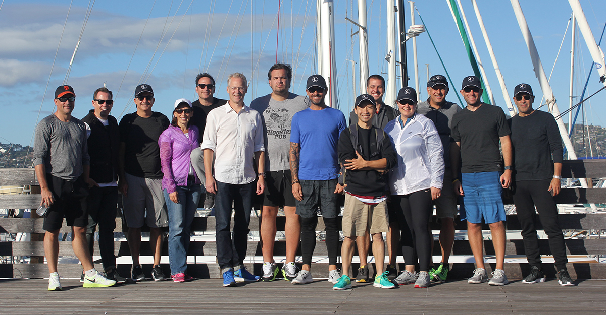 Nike spends the day sailing with Modern Sailing School And Club on San Francisco Bay participating in a Corporate Team Building Event and Race