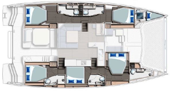 Moorings 5000L Excl 5-cabin catamaran