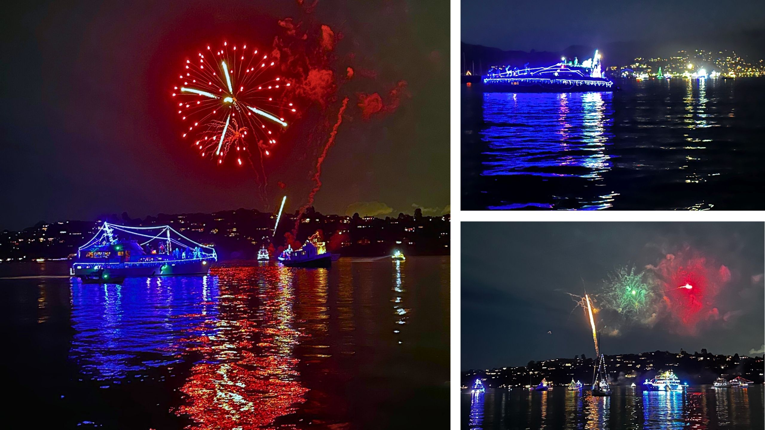 Lighted Boat Parade photos by Dan Bailey, Aron Solberg, and Tim Sullivan