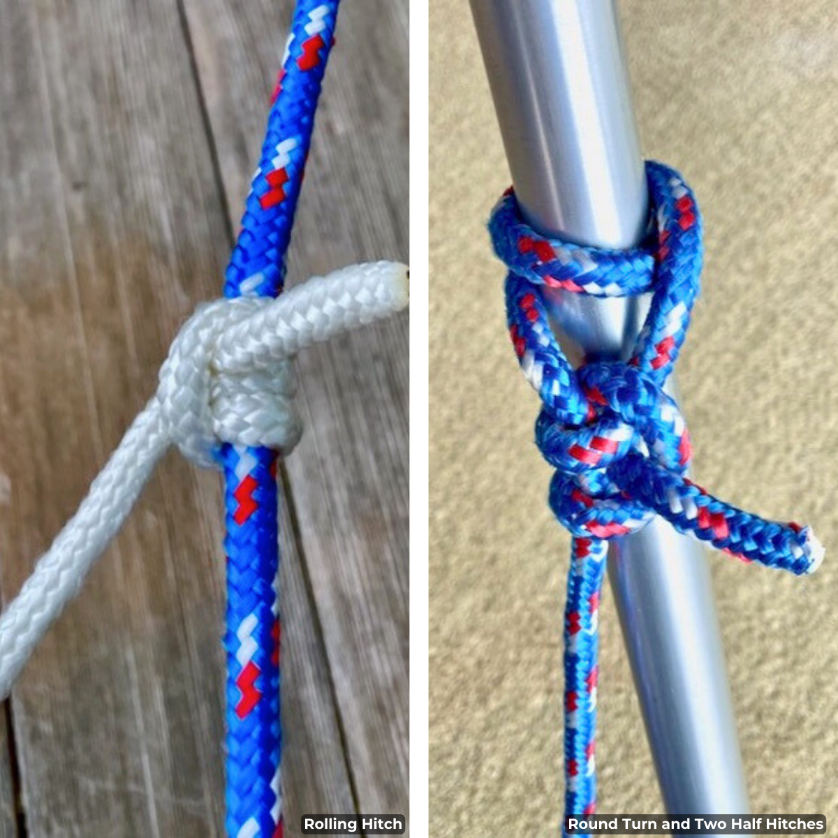 Modern Sailing Instructors' most-used sailing knots